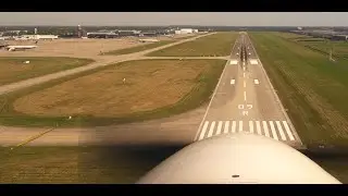 Landing Hannover EDDV 09R + taxi