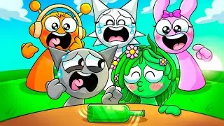 GRAY Played SPIN the bottle with CRAZY SPRUNKI GIRLS&hellip;! Incredibox Sprunki Animation (Reuploaded)
