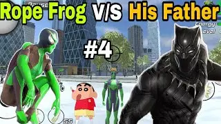 Rope frog vs his Father | Rope frog ninja hero