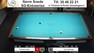 1. Div | Jan Emborg Nr. Snede - Thomas Hast Varde | Bord 1
