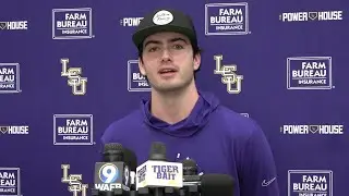 LSU pitcher Luke Holman talks getting start on Saturday and more