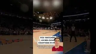 Sitting court-side in VR looks AMAZING 👀🔥 | #Shorts