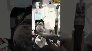 Repairing broken RV holding tank valve straps. ￼