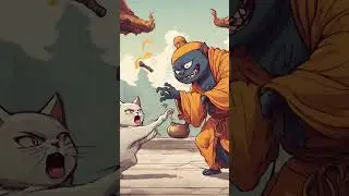 The monster cat & human fight #cat #fight #human #cat #monster