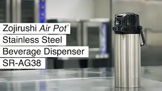 Zojirushi AIR POT&reg; Stainless Steel Beverage Dispenser SR-AG38