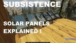 Subsistence Solar Panels tutorial