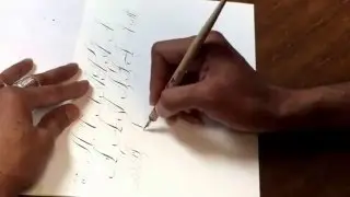 Copperplate Script Capital A Variations and Decoration