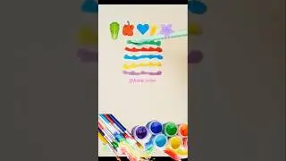 Amazing asmr #shortvideo #satisfying #drawing #colors #painting #relaxing #funny #coloring #easy