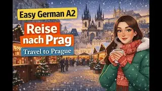 Easy German A2 Learning with Story | Reise nach Prag 🇨🇿 | Travel to Prague
