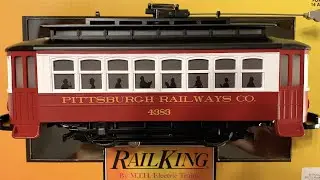 MTH Rail King Pittsburgh Bump-N-Go Trolley O-Scale