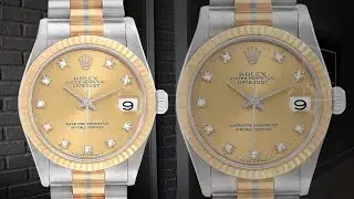 Rolex President 31mm Tridor White Rose Yellow Gold Diamond Watch 68279 | SwissWatchExpo