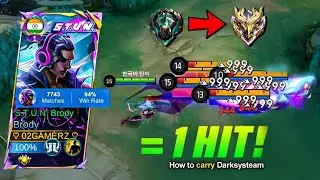 TOP GLOBAL BRODY UNLIMITED TRUE DAMAGE BUILD 2025!! 💀 | BRODY BEST BUILD - MLBB