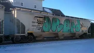 On A cold Michigan day I have A east bound train with 128 axles.