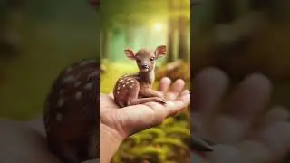 Fusion little Deer #deer #babydeer #viralshorts #animals #fusion #hybrids #rabbit #snake