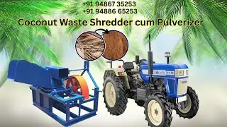 Coconut Husk Shredder cum Pulverizer | Agricultural Waste Recycling | Yes Square Machines Coimbatore