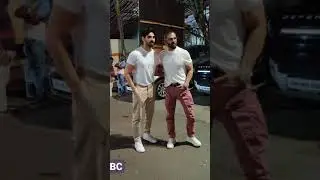 Sunil Shetty and Ahan Shetty spotted