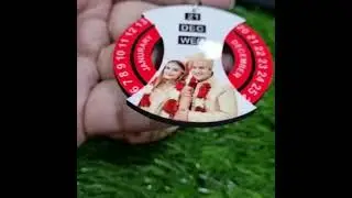 Photo print Calendar Keychain,  Keyring