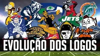 A EVOLUÇÃO DOS LOGOS DOS TIMES DA NFL!