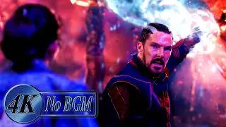 Defender Strange Dies Saving America Fight Scene [No BGM] | Dr. Strange in the Multiverse of Madness
