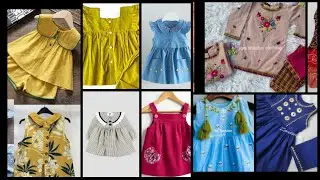 👗 Modern Baby Girl Silae Dress with Hand Embroidery