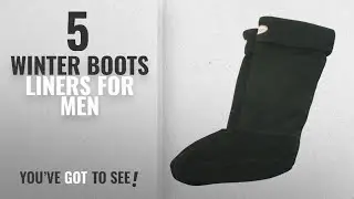 Top 10 Winter Boots Liners [ Winter 2018 ]: Jileon Women and Men Warm, Cozy & Soft Winter Black