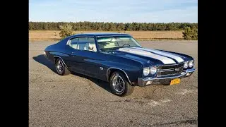 1970 Chevrolet Chevelle SS For Sale~396 Motor~4 Speed~Fathom Blue/White~Beautifully Restored