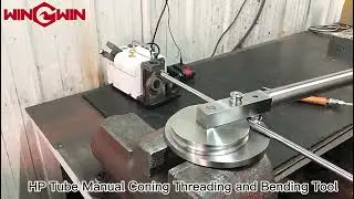 How to use waterjet HP tube threading and coning, bending tool?