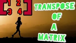 TRANSPOSE OF A MATRIX/ CLASS 12TH(HINDI)