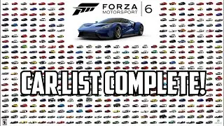 Forza Motorsport 6 Garage - ПОЛНЫЙ СПИСОК АВТОМОБИЛЕЙ - AMG GTS!