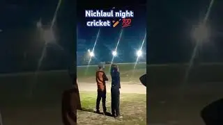 nichaul night cricket 🏏💯💪 #viral #video #shorts #cricket #match