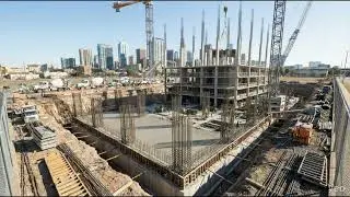 From Empty Land to Giant Skyscraper | Cinematic Construction from Above