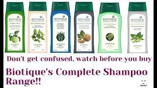 BIOTIQUE SHAMPOO RANGE REVIEW | WHICH SHAMPOO IS BEST FOR YOU | GlamUP | BIOTIQUE SHAMPOO REVIEW