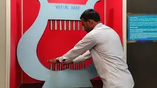 Virtual Harp| Without Touch You Can make a Sound| Dharwad Regional Science Centre|