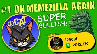 DACAT #1 MEME COIN ON MEMEZILLA #Dacat  #SquidGrow  Meme Alliance, #VeVe
