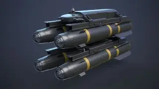 AGM-114 Hellfire 3d-model Turntable