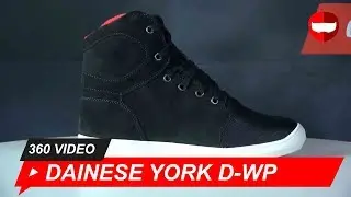 Dainese York D-WP Dark-Carbon Red Shoe - ChampionHelmets.com