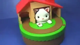 LOCOMOLIFE - Cute Cat Kitty Mouse Mice Interactive Coin Money Bank Kid Children Toy Funny