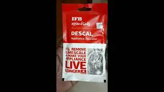 Descaling Front Load washing machine - IFB Essentials