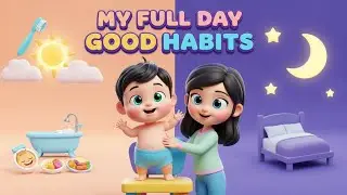 Kids Daily Routine 🌈 | Learn Good Habits | Fun & Easy Habits for Toddlers