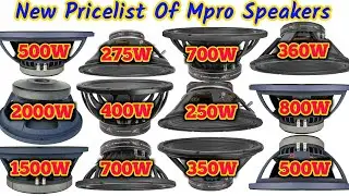 Mpro Speaker pricelist ।। Mpro 15 inch speaker pricelist ।। Mpro sx series , Bn series , Ps series