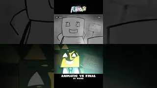 FUNHOUSE | HOST and MANAGER (ANIMATIC vs FINAL) #shorts #funhouse #geometrydash #animation