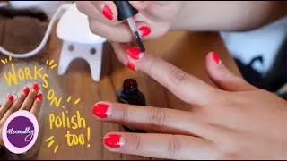 How to : Half Moon Nails (works with regular polish too!)