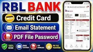 rbl bank credit card email statement pdf file password | Bajaj super credit card statement Password