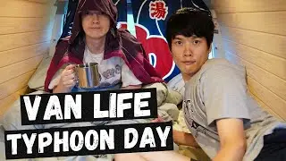 Daily Vlogs of a Vanlifer in Japan | A Typhoon Hit Our Van ☔️🚐