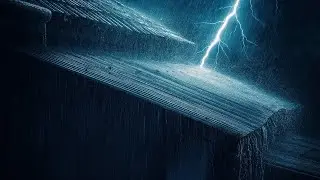 Pounding Rain & Sky-Rumbling Thunder on Tin Roof &ndash; Rainstorm Sounds for Sleeping All Night
