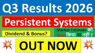 Persistent q3 results 2026 | Persistent Systems results today | Persistent Share News | Persistent