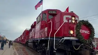 CPKC Holiday Train 2025 - Bellevue Iowa