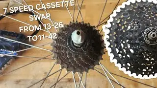 INSTALLING An 8 SPEED WIDE RANGE CASSETTE ON A VINTAGE 7 SPEED WHEEL