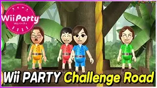 Wii Party - Challenge Road (Solo) Player Guest F | AlexGamingTV