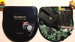 Best Discman in the World 🏆 Sony D-E905 CD Player Compact 💿👀 inside | 🔋 Gumstick batteries NH-14WM